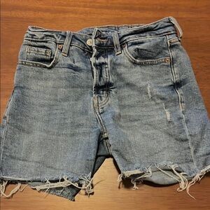 Old Navy Blue Jean Shorts with Frayed Hem